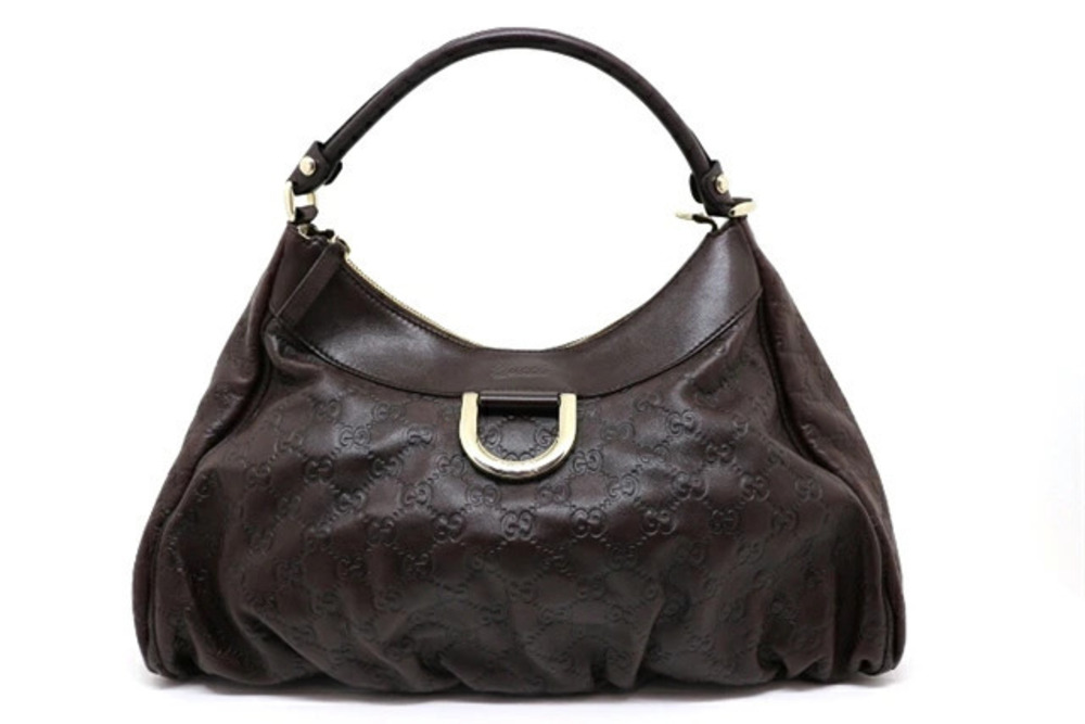 Gucci Bag Hobo Abbey Gucci Guccissima Brown